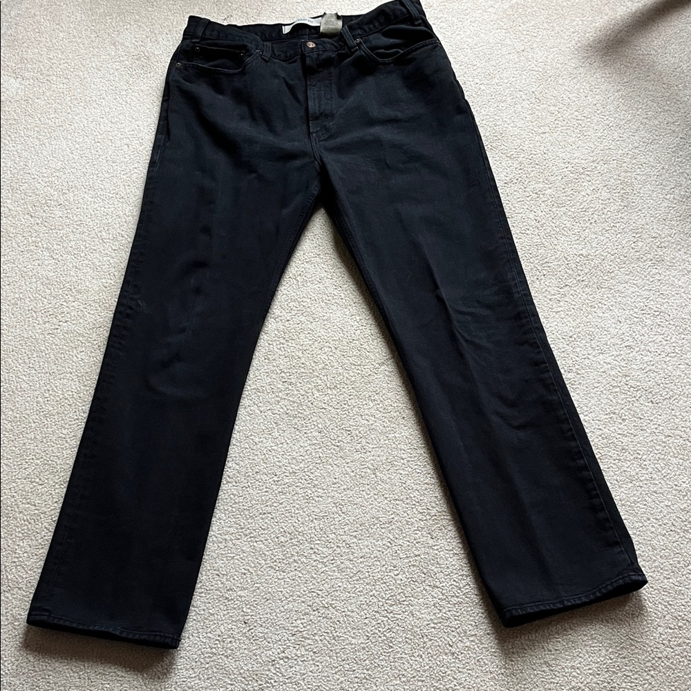 GAP Men's Dark Black Straight Jeans